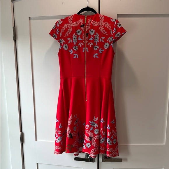 Ted Baker Floral Red Dress - Picture 4 of 11